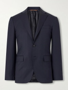 Canali - Wool-Blend Twill Suit Jacket - Blue