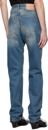 Y/Project Blue Cowboy Chap Jeans