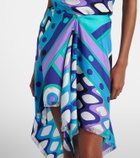 Pucci Vivara silk twill midi skirt