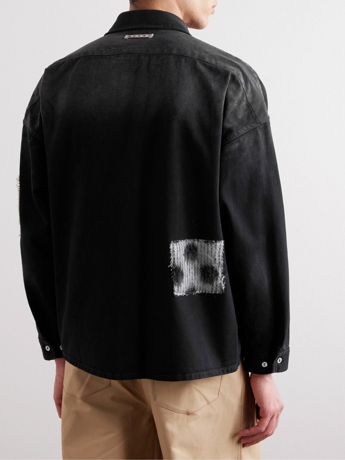 Marni Black Cotton T-Shirt main image 1