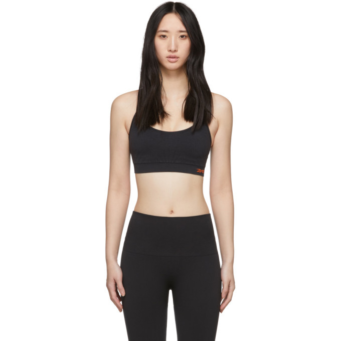 Photo: Reebok By Victoria Beckham Black Textured Seamless Sports Bra