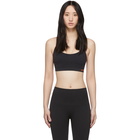 Reebok By Victoria Beckham Black Textured Seamless Sports Bra