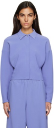 Birrot Blue Cropped Cardigan