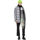 Acne Studios Green and Grey Vally Scarf