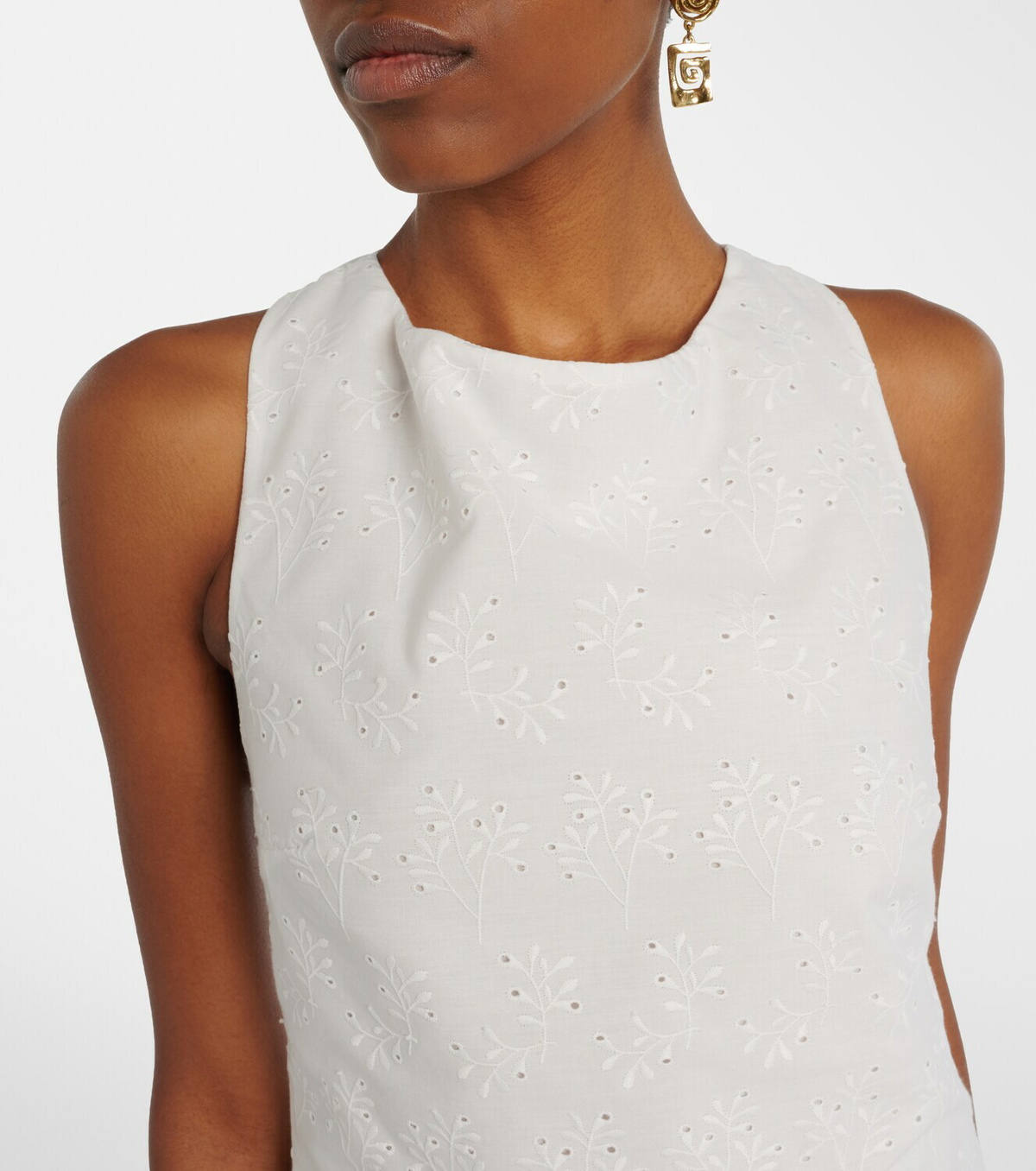 Faithfull Breta broderie anglaise minidress