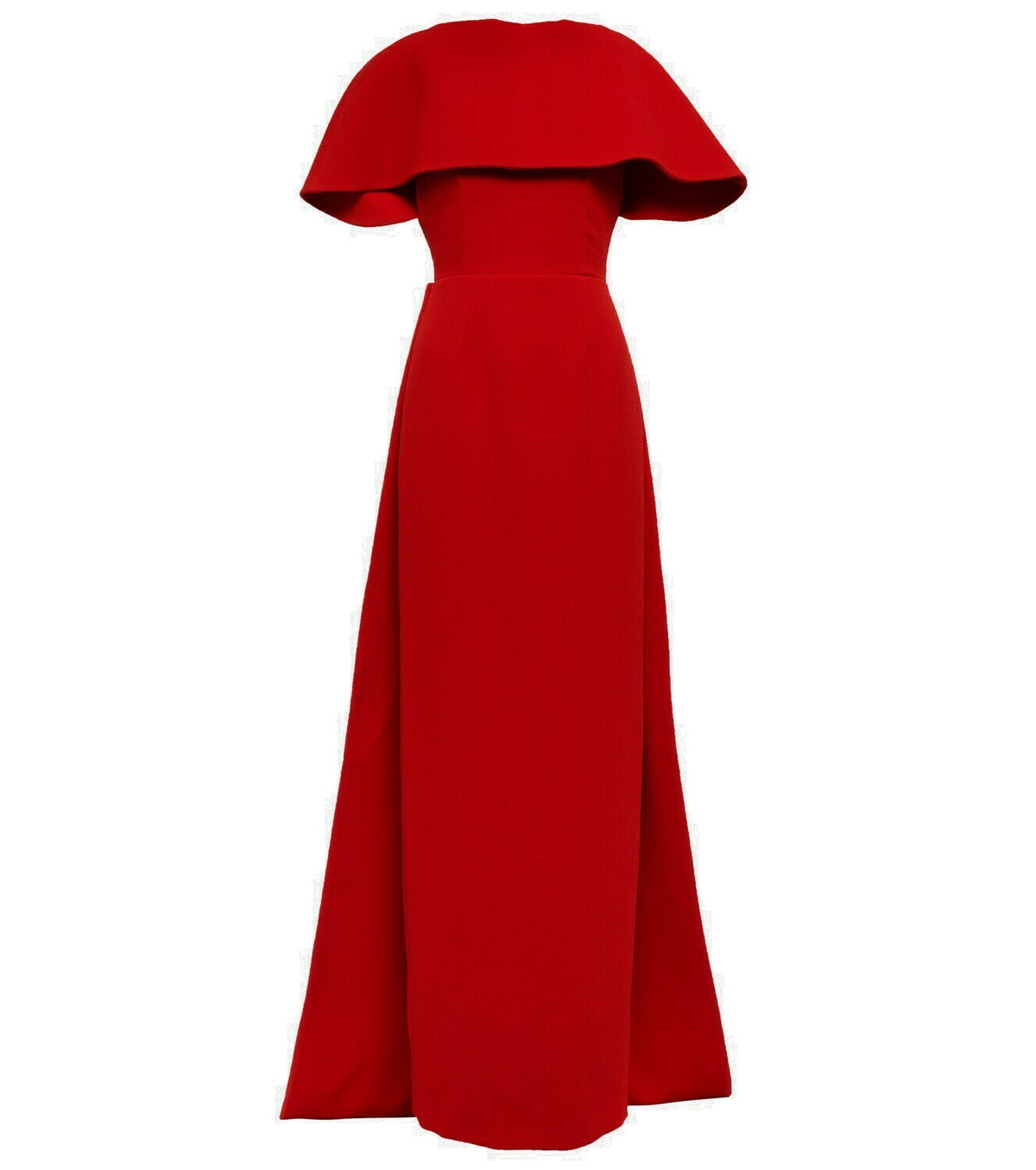 EMILIA WICKSTEAD ワンピース Elham cape crepe midi 803543 Elham cape crêpe midi dress in yellow - Emilia Wickstead