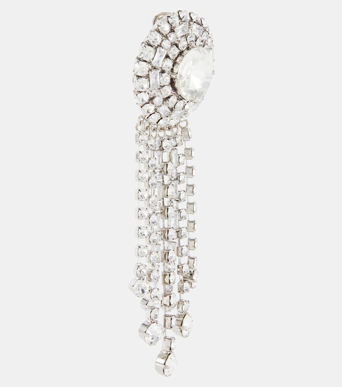 Alessandra Rich Crystal-embellished clip-on earrings