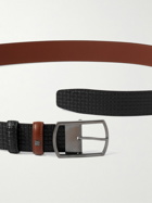 Serapian - Reversible Stepan Coated-Canvas and Leather Belt