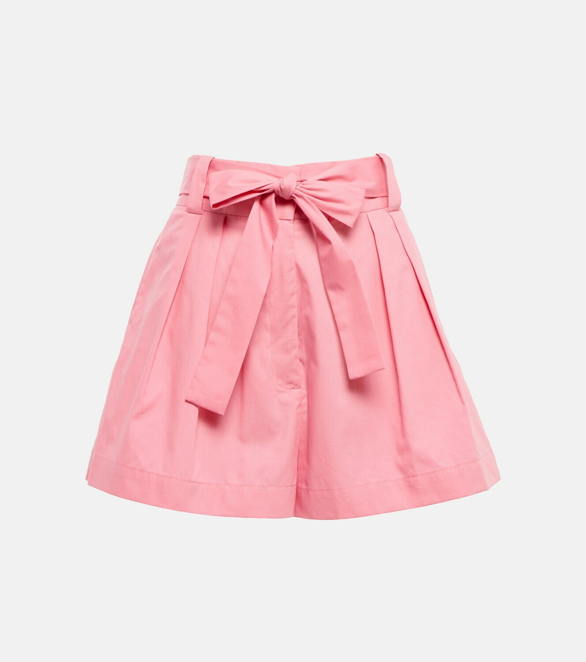 Oscar de la Renta High-rise wide-leg cotton shorts