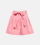 Oscar de la Renta High-rise wide-leg cotton shorts