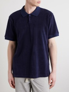 Orlebar Brown - Bruno Cotton-Terry Polo Shirt - Blue