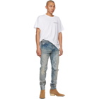 AMIRI Blue Bandana Print Jeans