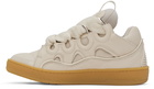 Lanvin Off-White Curb Sneakers