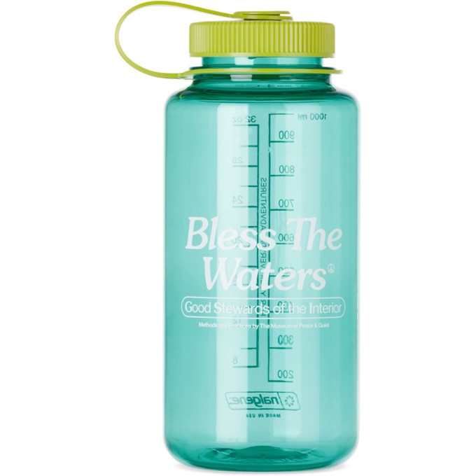 Photo: Museum of Peace and Quiet Blue Nalgene Bless The Waters Bottle, 32 oz