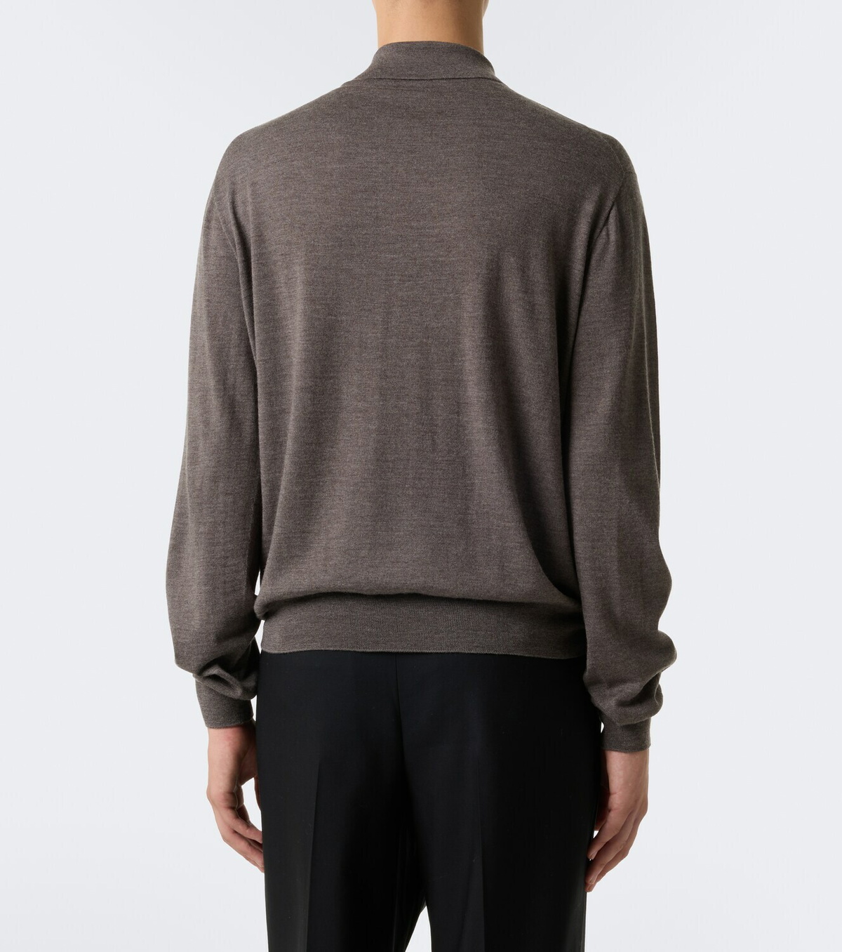 The Row Blainy wool and cashmere polo sweater
