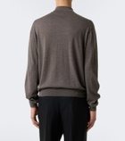 The Row Blainy wool and cashmere polo sweater