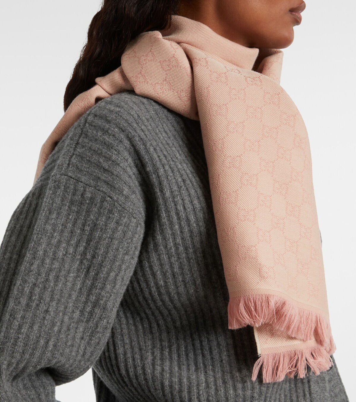 Gucci GG wool scarf