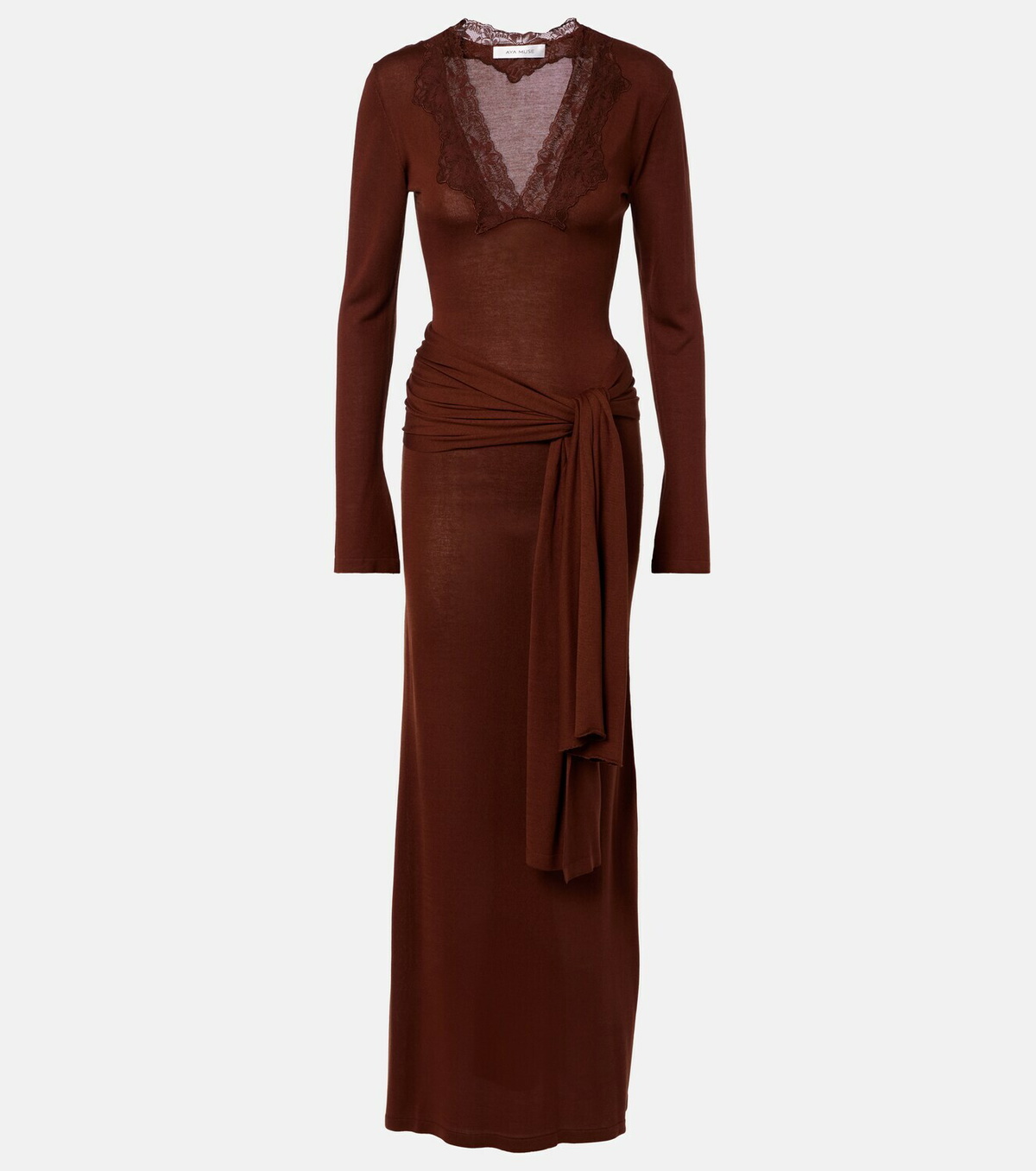Aya Muse Lace-trimmed maxi dress