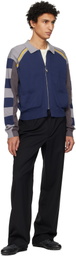 Kiko Kostadinov Gray & Blue Kest Cardigan
