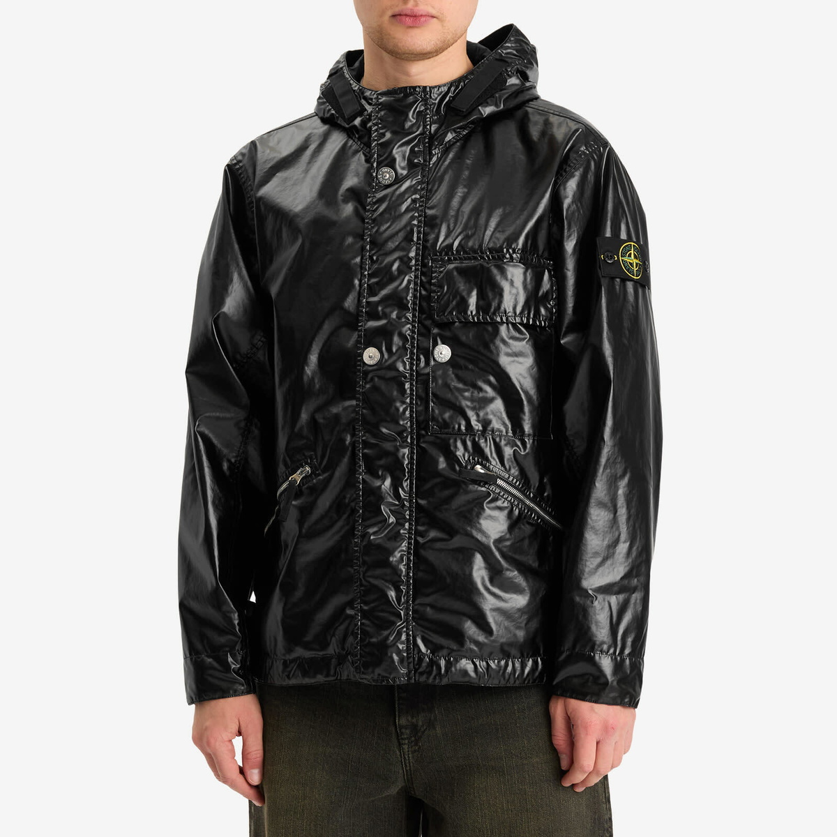 パーカー・フーディ Stone MUSSOLA GOMMATA PARKA Stone Island Men's Mussola Gommata-TC Short Parka Jacket in