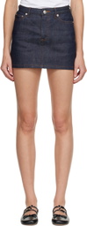 A.P.C. Indigo Selvedge Denim Miniskirt