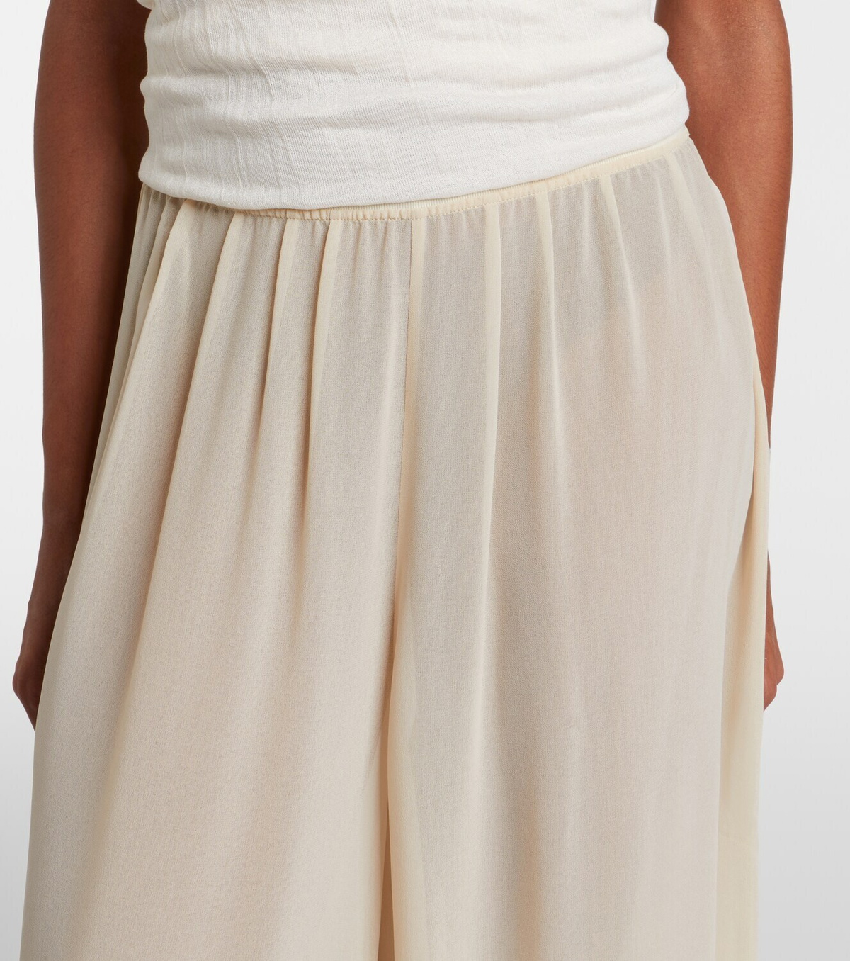 The Frankie Shop Mio sheer crêpe balloon pants
