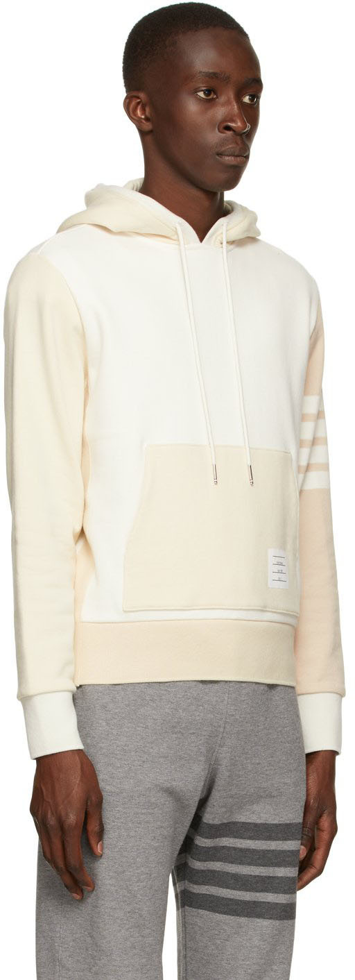 Thom browne hot sale white hoodie