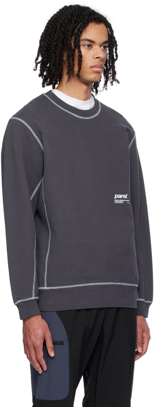 Parel Studios Gray Contrast Sweatshirt