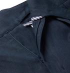 Rubinacci - Manny Pleated Linen Trousers - Blue