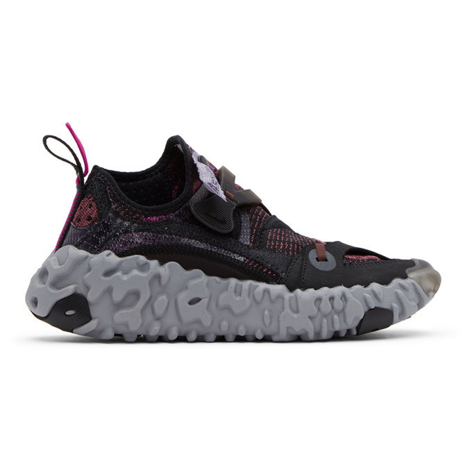 Photo: Nike Black and Pink ISPA OverReact Flyknit Sneakers