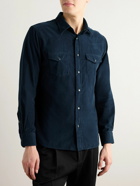 TOM FORD - Cotton-Corduroy Western Shirt - Blue