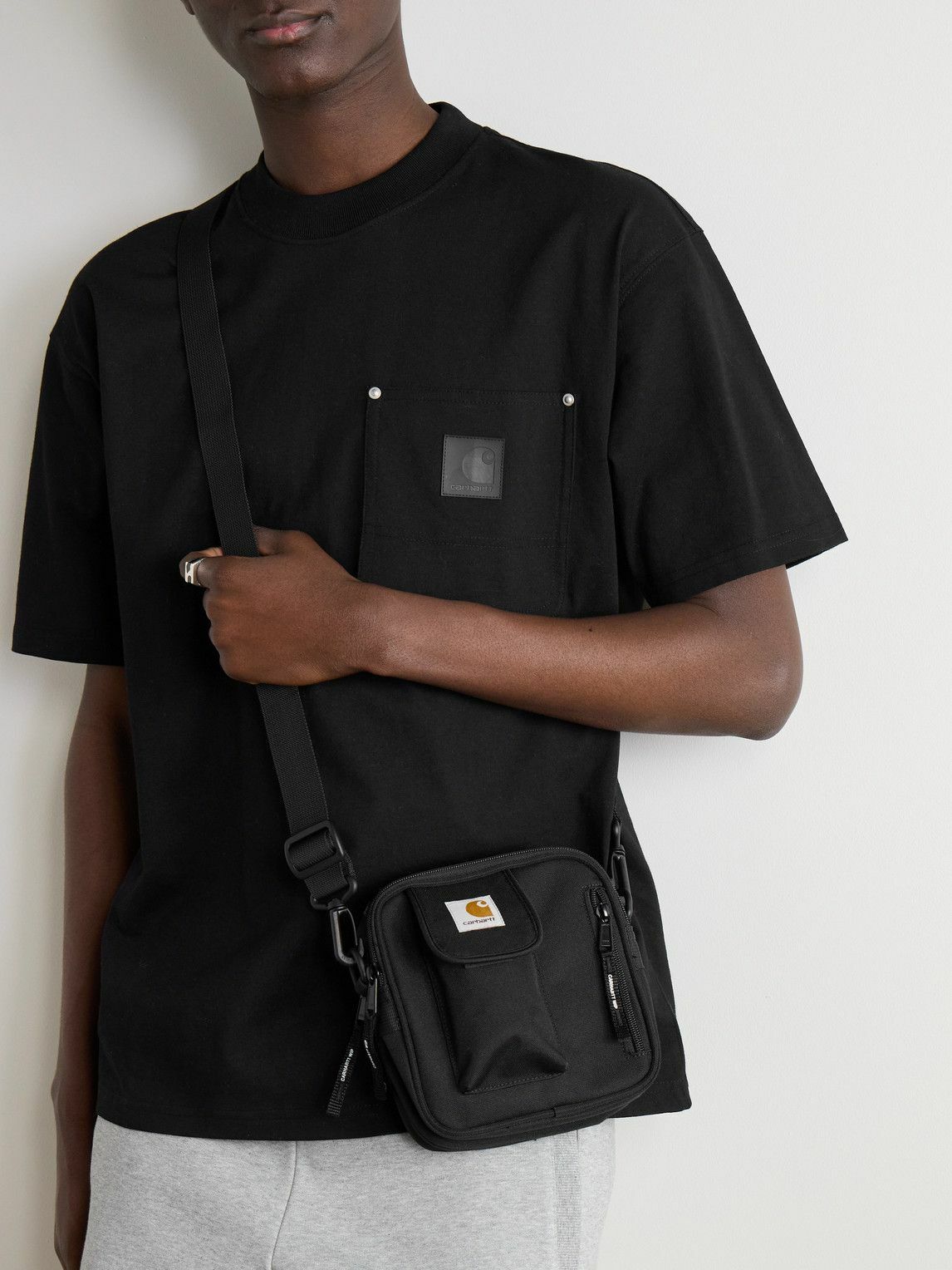 Carhartt WIP - Essentials Small Logo-Appliquéd Recycled-Canvas Messenger Bag
