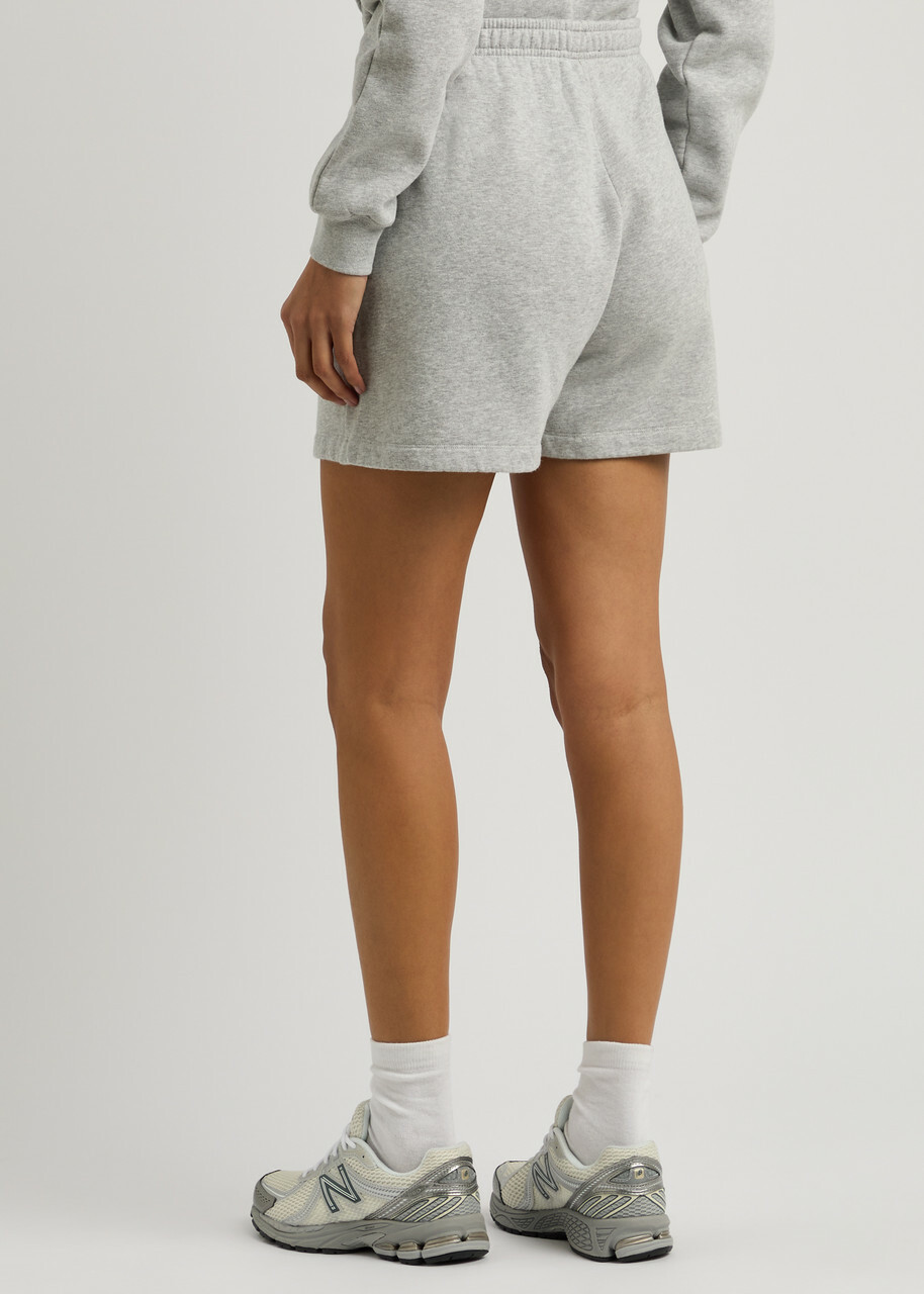 Represent Owners Club Logo Cotton Shorts Light Grey