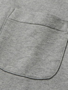 Drake's - Cotton-Jersey Half-Zip Sweatshirt - Gray