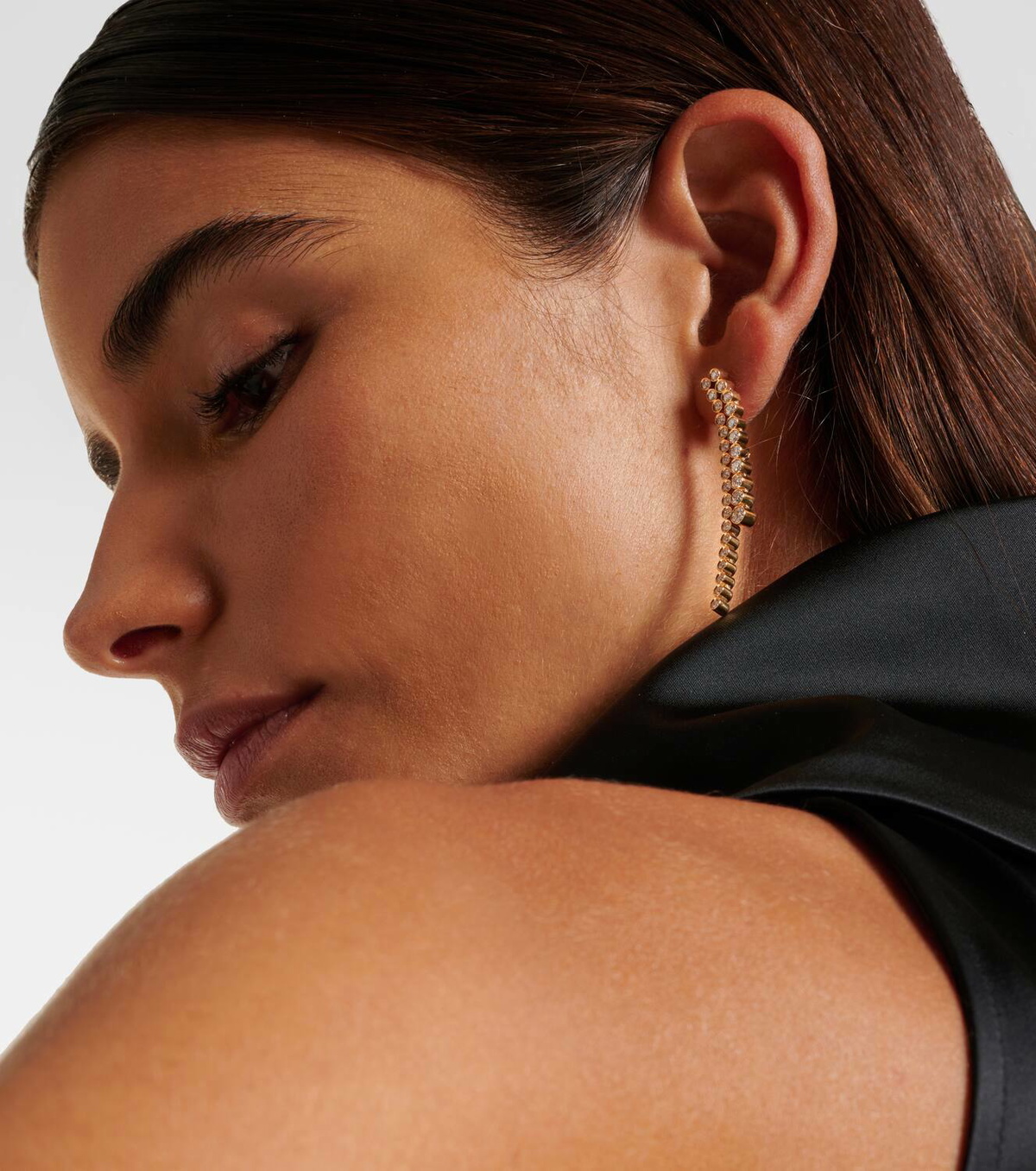 Sophie Bille Brahe La Danse 18kt gold earrings with diamonds