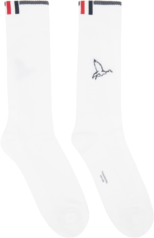 Photo: Thom Browne White Geese Icon Socks