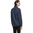 Frame Indigo Denim Double Pocket Shirt