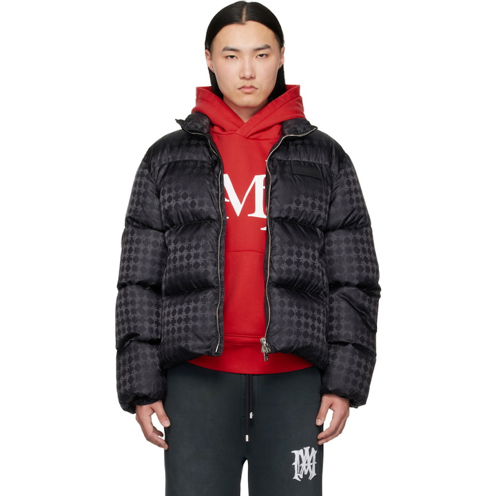 Photo: AMIRI Black MA Quad Jacquard Down Jacket
