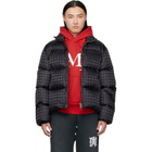 AMIRI Black MA Quad Jacquard Down Jacket