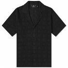 Represent Lace Knitted Vacation Shirt in Black