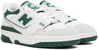 New Balance White BB550 Sneakers