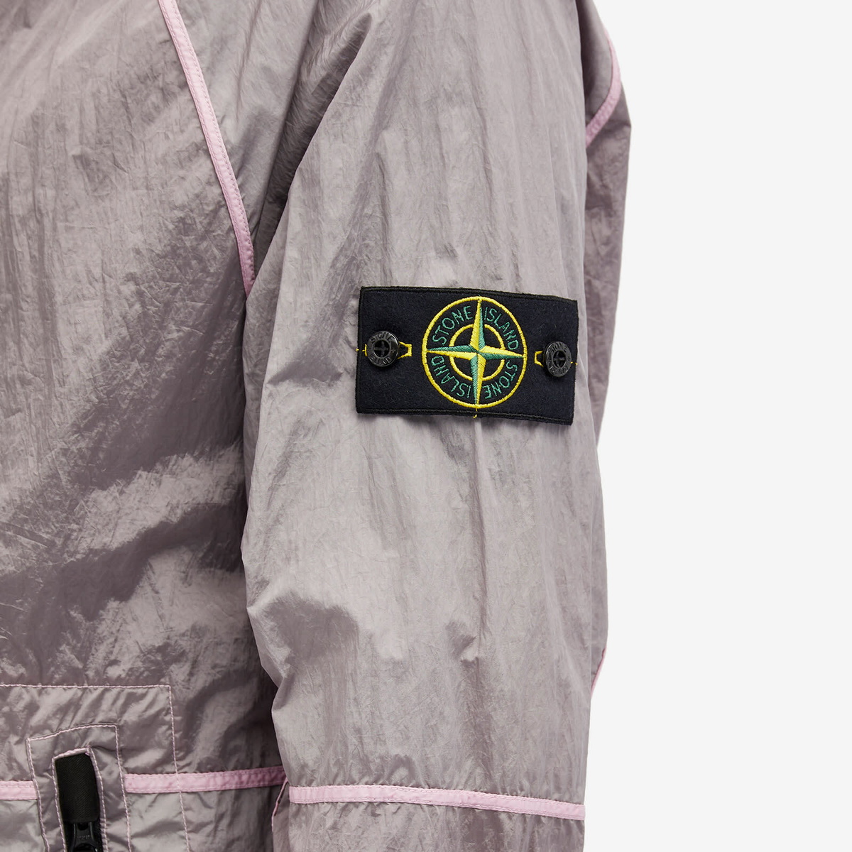 Stone Island Men s Nylon Metal Watro TC Hooded Jacket in Pink Stone Island