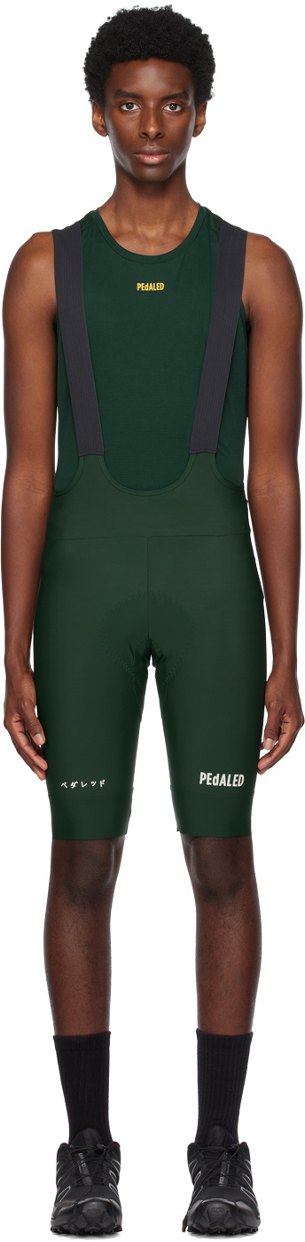 PEdALED Green Jary Bib Shorts