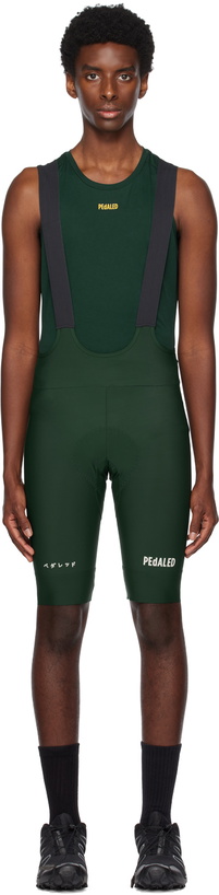 Photo: PEdALED Green Jary Bib Shorts