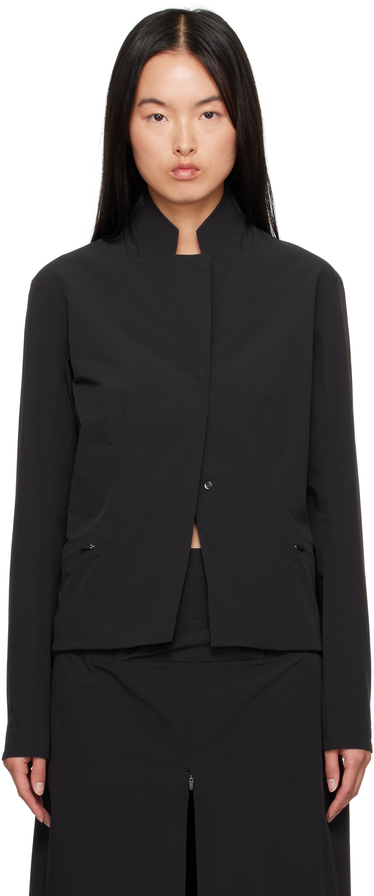 JOHANNA PARV Black Tech Suit Jacket