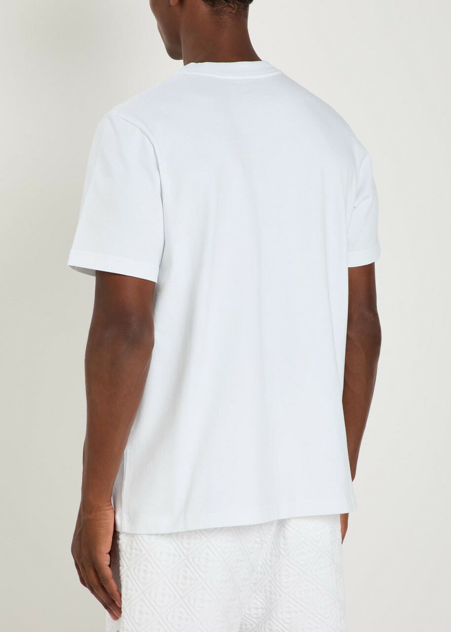 Casablanca Logo-print Cotton T-shirt White