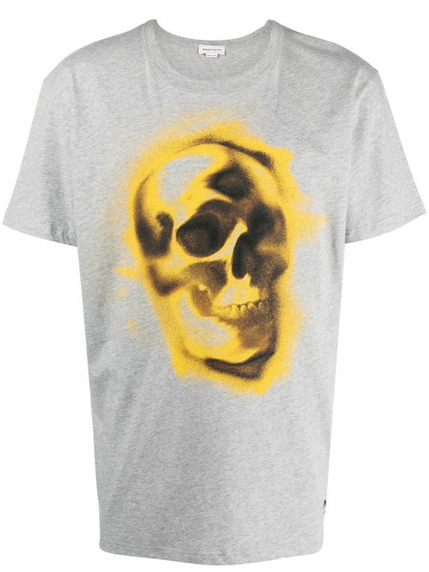 Photo: ALEXANDER MCQUEEN - Skull Print Cotton T-shirt