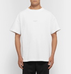 Acne Studios - Logo-Print Garment-Dyed Cotton-Jersey T-Shirt - Men - White