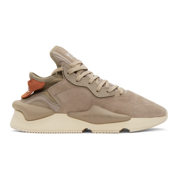 Photo: Y-3 Beige Suede Kaiwa Sneakers