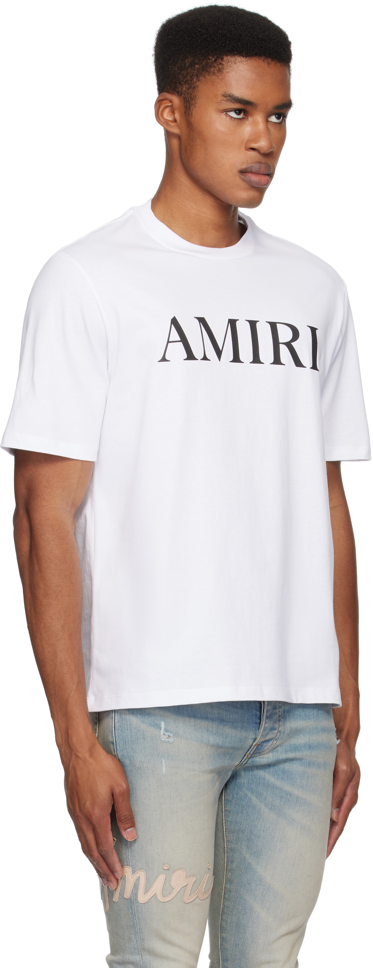 AMIRI White 'AMIRI' Core Logo T-shirt Amiri